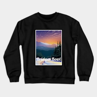 Bridger Bowl ski Montana USA Crewneck Sweatshirt